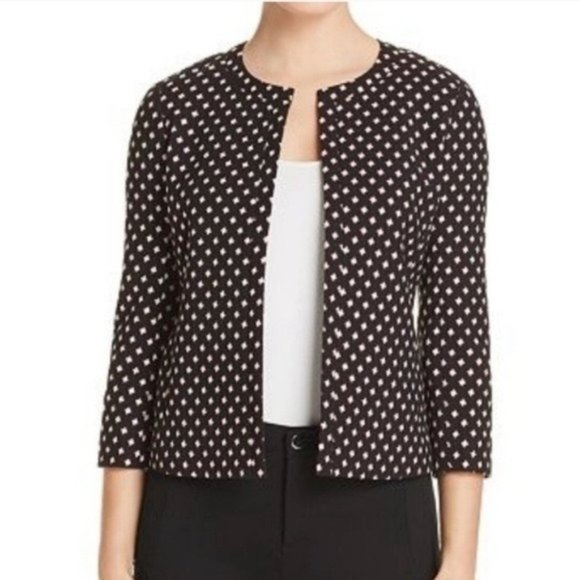 Kate Spade Blazer Diamond Jacquard Textured Jacket, Size 16 New w/Tag $348 - Picture 6 of 9
